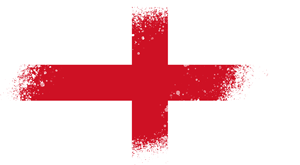 English Flag for Post in 2 languages